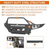 imageHooke Road 1215 Tacoma Full Width Front Bumper wTube Grille Guard for 20122015 Toyota Tacoma 2nd Gen Sturdy Steel Offroad Bumper with Winch Plate LED Lights Dring Mounts