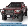 imageHooke Road 1623 Tacoma Front Bumper Brush Grille Guard Push Bull Bar for 20162023 Toyota Tacoma 3rd Gen HeavyDuty Steel Offroad Bumper  12000lb WinchReady OffRoad Protection