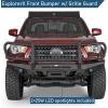 imageHooke Road 1623 Tacoma Front Bumper Brush Grille Guard Push Bull Bar for 20162023 Toyota Tacoma 3rd Gen HeavyDuty Steel Offroad Bumper  12000lb WinchReady OffRoad Protection
