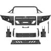 imageHooke Road 2011 Tacoma Front Bumper Compatible with 20052011 Toyota Tacoma 2nd Gen Offroad Steel Front Bumper wWinch Plate amp Skid Plate