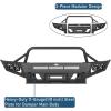 imageHooke Road 2011 Tacoma Front Bumper Compatible with 20052011 Toyota Tacoma 2nd Gen Offroad Steel Front Bumper wWinch Plate amp Skid Plate