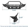 imageHooke Road 2011 Tacoma Front Bumper Compatible with 20052011 Toyota Tacoma 2nd Gen Offroad Steel Front Bumper wWinch Plate amp Skid Plate