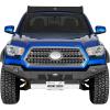 imageHooke Road 2016 Tacoma Front Bumper Full Width Guard wStainless Skid Plate License Plate Mount amp Dring Mounts Compatible with 20162023 Toyota Tacoma 3rd Gen Pickup Truck