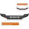 imageHooke Road 2016 Tacoma Front Bumper Full Width Guard wStainless Skid Plate License Plate Mount amp Dring Mounts Compatible with 20162023 Toyota Tacoma 3rd Gen Pickup Truck