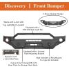imageHooke Road 2023 Tacoma Front Winch Bumper for 20162023 Toyota Tacoma Pickup Truck Offroad Steel Bumper wDring Mounts amp Skid Plate