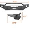 imageHooke Road 2023 Tacoma Front Winch Bumper for 20162023 Toyota Tacoma Pickup Truck Offroad Steel Bumper wDring Mounts amp Skid Plate