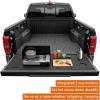 imageHooke Road 2426 Tacoma Flat Tailgate Cover Panel Plate with 2 Cup Holders for 2024 2005 2026 Toyota Tacoma 4th Gen Work as Camping Table Desk  Black Plastic Board