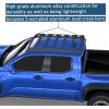 imageHooke Road 300 lbs Roof Rack Aluminum Cross Bars for 2024 2025 Toyota Tacoma 4th Gen Double Cab 4 Door Heavy Duty Top Storage Carrier for OffRoad amp Camping Gear