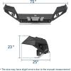 imageHooke Road Grizzly Front Bumper wSkid Plate amp LED Lights for 2016 2017 2018 2019 2020 2021 2022 2023 Toyota Tacoma 3rd Gen Trucks