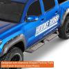 imageHooke Road Running Boards for 20052023 Toyota Tacoma Double Cab 4 FullSize Doors 63 Drop Side Step Bars Rails with Stainless Steel Plates