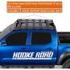 imageHooke Road Tacoma Double Cab Roof Rack Steel Cross Bars for 20052023 Toyota Tacoma 2nd 3rd Gen Double Cab with 4 FullSize Doors Rooftop Cargo Carrier Storage Basket