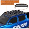 imageHooke Road Tacoma Double Cab Roof Rack Steel Cross Bars for 20052023 Toyota Tacoma 2nd 3rd Gen Double Cab with 4 FullSize Doors Rooftop Cargo Carrier Storage Basket