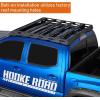 imageHooke Road Tacoma Double Cab Roof Rack Steel Cross Bars for 20052023 Toyota Tacoma 2nd 3rd Gen Double Cab with 4 FullSize Doors Rooftop Cargo Carrier Storage Basket