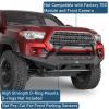 imageHooke Road Tacoma Front Bumper Compatible with Toyota Tacoma 3rd Gen 2016 2017 2018 2019 2020 2021 2022 2023 Explorer Rock Crawler Steel Bumper wWinch Plate Skid Plate amp Bull Bar