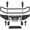imageHooke Road Tacoma Front Bumper Grille Brush Guard for 20052011 Toyota Tacoma 2nd Gen Pickup Steel Push Bull Bar with Winch Plate amp LED Lights FullWidth Off Road Protection