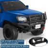 imageHooke Road Tacoma Front Bumper Grille Brush Guard for 20052011 Toyota Tacoma 2nd Gen Pickup Steel Push Bull Bar with Winch Plate amp LED Lights FullWidth Off Road Protection