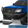 imageHooke Road Tacoma Front Bumper Grille Brush Guard for 20052011 Toyota Tacoma 2nd Gen Pickup Steel Push Bull Bar with Winch Plate amp LED Lights FullWidth Off Road Protection