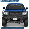 imageHooke Road Tacoma Front Bumper Grille Brush Guard for 20052011 Toyota Tacoma 2nd Gen Pickup Steel Push Bull Bar with Winch Plate amp LED Lights FullWidth Off Road Protection