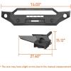 imageHooke Road Tacoma Front Bumper and Rear Bumper Combo wWinch Plate amp LED Lights for Toyota Tacoma 2016 2017 2018 2019 2020 2021 2022 2023 3rd Gen