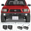 imageHooke Road Tacoma Front Bumper for 19952004 Toyota Tacoma Excluding Base Models FullWidth OffRoad Bumper with 225W LED Spotlights amp Turn Signals Heavy Duty Steel BoltOn Upgrade