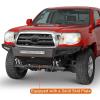 imageHooke Road Tacoma Front Bumper wSkid Plate and Rear Step Bumper Combo for 20052011 Toyota Tacoma Pickup Trucks