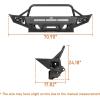 imageHooke Road Tacoma Front Bumper wWinch Plate  Rear Bumper wDring Mounts Compatible with Toyota Tacoma 20052011 2nd Gen Pickup Truck