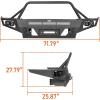 imageHooke Road Tacoma Front Winch Bumper for Toyota Tacoma 3rd Gen 2016 2017 2018 2019 2020 2021 2022 2023 Full Width Offroad Steel Bumper wSkid Plate amp 72W Light Bar