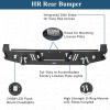 imageHooke Road Tacoma Front and Rear Bumper Kit for 20052011 Toyota Tacoma Pickup Truck Full Width Offroad Steel Bumper with Winch Plate amp DRing Mounts