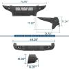imageHooke Road Tacoma Front and Rear Bumper Set for Toyota Tacoma 2012 2013 2014 2015 Rock Crawler Steel Offroad Bumpers with Recovery Mounts Bright LED Lights amp Skid Plate