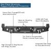 imageHooke Road Tacoma Rear Bumper for 20052015 Toyota Tacoma 2nd Gen Pickup Trucks Offroad Steel Back Bumper wDring Mounts amp LED Lights