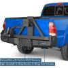 imageHooke Road Tacoma Rear Bumper wSwing Out Tire Carrier for 20052015 Toyota Tacoma 2nd Gen Heavy Duty Steel Bumper amp 53Gallon Jerry Can Holder Mount