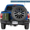 imageHooke Road Tacoma Rear Bumper wSwing Out Tire Carrier for 20052015 Toyota Tacoma 2nd Gen Heavy Duty Steel Bumper amp 53Gallon Jerry Can Holder Mount