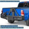 imageHooke Road Tacoma Rear Bumper with Swing Out Tire Carrier Compatible with 20052015 Toyota Tacoma 2nd Gen Pickup Trucks Offroad Steel Back Bumper