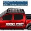 imageHooke Road Tacoma Roof Rack Steel Cross Bars for 20052023 Toyota Tacoma 2nd 3rd Gen Truck Double Cab Only Top Cargo Basket Luggage Carrier Storage