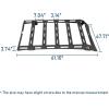 imageHooke Road Tacoma Roof Rack Steel Cross Bars for 20052023 Toyota Tacoma 2nd 3rd Gen Truck Double Cab Only Top Cargo Basket Luggage Carrier Storage