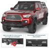 imageHooke Road Tacoma Stubby Front Bumper with 39W LED Spotlights for 20162023 Toyota Tacoma 3rd Gen Tube Offroad Bumper Bull Bar with Dring Mounts amp Lowprofile Grille Guard