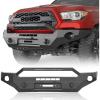 imageHooke Road 2023 Tacoma Front Winch Bumper for 20162023 Toyota Tacoma Pickup Truck Offroad Steel Bumper wDring Mounts amp Skid Plate
