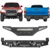 imageHooke Road Tacoma Front Bumper wSkid Plate  Rear Bumper wSensor Holes for Toyota Tacoma 20052011 2nd Gen Pickup Truck