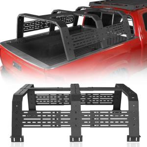 imageHooke Road 188 High Overland Bed Rack for FullSize Trucks wBed Rails  Compatible with Toyota Tundra 20072023 Tacoma6 Bed 20052023 Pickup Trucks