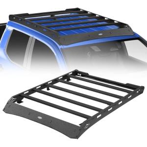 imageHooke Road 300 lbs Roof Rack Aluminum Cross Bars for 2024 2025 Toyota Tacoma 4th Gen Double Cab 4 Door Heavy Duty Top Storage Carrier for OffRoad amp Camping Gear