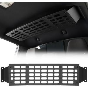 imageHooke Road Tacoma Rear Overhead MOLLE Panel Ceiling Cargo Rack for 20162023 Toyota Tacoma Double Cab 3rd Gen Interior Rooftop Storage Shelf Organizer Sturdy Steel