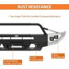 imageHooke Road Tundra Front Bumper wWinch Plate for 20142021 Toyota Tundra Regular Cab Double Cab CrewMax Offroad Steel Bumper with Brush Guard Bull Bar Skid Plate LED Lights