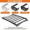 imageHooke Road 1421 Tundra Roof Rack Platform Aluminum Cross Bars for 20142021 Toyota Tundra CrewMax4 Full Size Doors Overland Rooftop Cargo Basket Luggage Carrier Rails