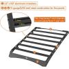 imageHooke Road 1421 Tundra Roof Rack Platform Aluminum Cross Bars for 20142021 Toyota Tundra CrewMax4 Full Size Doors Overland Rooftop Cargo Basket Luggage Carrier Rails