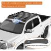 imageHooke Road 1421 Tundra Roof Rack Platform Aluminum Cross Bars for 20142021 Toyota Tundra CrewMax4 Full Size Doors Overland Rooftop Cargo Basket Luggage Carrier Rails