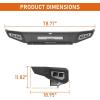imageHooke Road 2021 Tundra Front Bumper for 20142021 Toyota Tundra Pickup  Rugged Design for Daily Driving amp Light OffRoad  Solid Steel Bumper Guard with LED Lights amp Sensor Holes