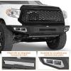 imageHooke Road 2021 Tundra Front Bumper for 20142021 Toyota Tundra Pickup  Rugged Design for Daily Driving amp Light OffRoad  Solid Steel Bumper Guard with LED Lights amp Sensor Holes