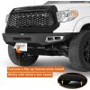 imageHooke Road 2021 Tundra Front Bumper for 20142021 Toyota Tundra Pickup  Rugged Design for Daily Driving amp Light OffRoad  Solid Steel Bumper Guard with LED Lights amp Sensor Holes