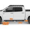 imageHooke Road Tundra CrewMax Running Board Side Step Bars for 20072021 Toyota Tundra CrewMax4Full Size Doors 4 Drop Down Offroad Rock Slider Rail Nerf Bars with Stainless Steel Pads