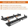 imageHooke Road Tundra CrewMax Running Board Side Step Bars for 20072021 Toyota Tundra CrewMax4Full Size Doors 4 Drop Down Offroad Rock Slider Rail Nerf Bars with Stainless Steel Pads